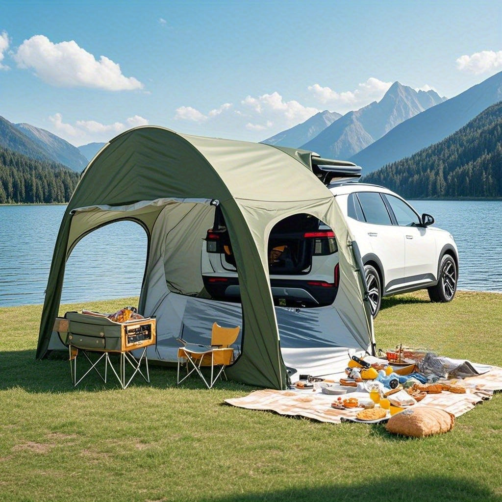 Outdoor Car Tent for SUV – Tailgate Shelter Canopy for Sun Shade, Outdoor Camping, Travel & Adventures