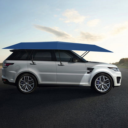 Semi-Automatic Foldable Car Sunshade –  Canopy for Sun Protection, Interior Cooling & Portable UV Shield