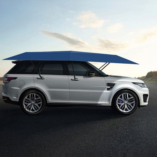 Semi-Automatic Foldable Car Sunshade –  Canopy for Sun Protection, Interior Cooling & Portable UV Shield
