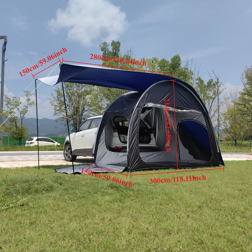 Outdoor Car Tent for SUV – Tailgate Shelter Canopy for Sun Shade, Outdoor Camping, Travel & Adventures