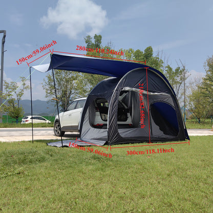 Outdoor Car Tent for SUV – Tailgate Shelter Canopy for Sun Shade, Outdoor Camping, Travel & Adventures