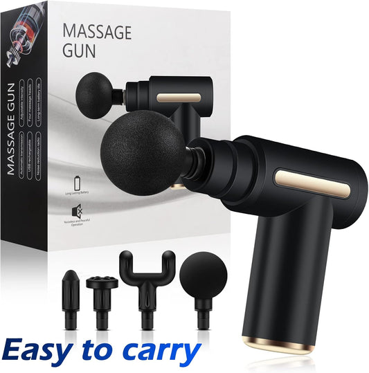 Portable deep tissue Massage Gun with 6 speed modes - easy to carry anywhere, use anytime