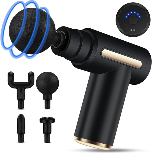 Portable deep tissue Massage Gun with 6 speed modes - easy to carry anywhere, use anytime